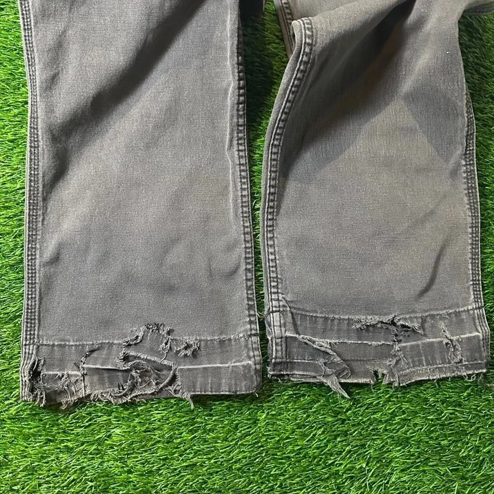Carhartt Relaxed Fit Distressed Work Pants Faded Gray